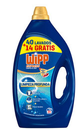 Detergente líquido limpieza profunda Wipp Express 40+14 lavados
