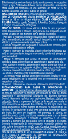 Insecticida eléctrico recambio Lanta para mosquitos
