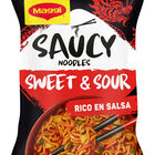 Fideos orientales noodles Maggi Saucy 128g