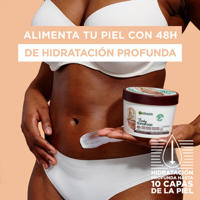 Crema Corporal Garnier 380Ml Con Cacao Y Ceramida Piles Muy Secas