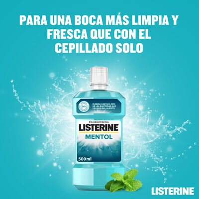 Enjuague bucal Listerine 500ml mentol