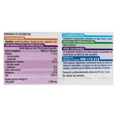 Sardina Alipende pack 2 84g en escabeche