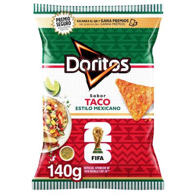 Snack de maíz estilo mexicano Doritos taco 140g