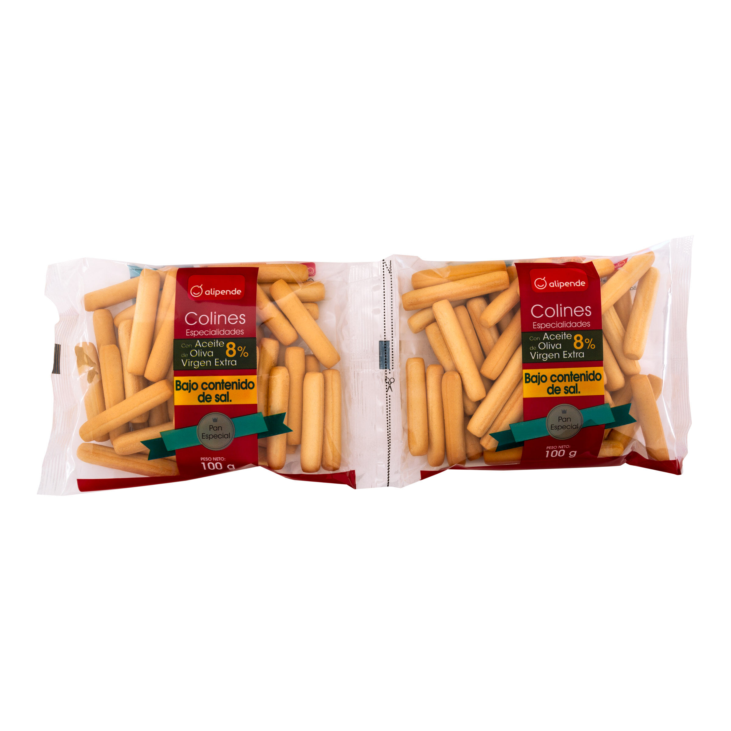 Colines Alipende bajo en sal aceite oliva pack 2 100g