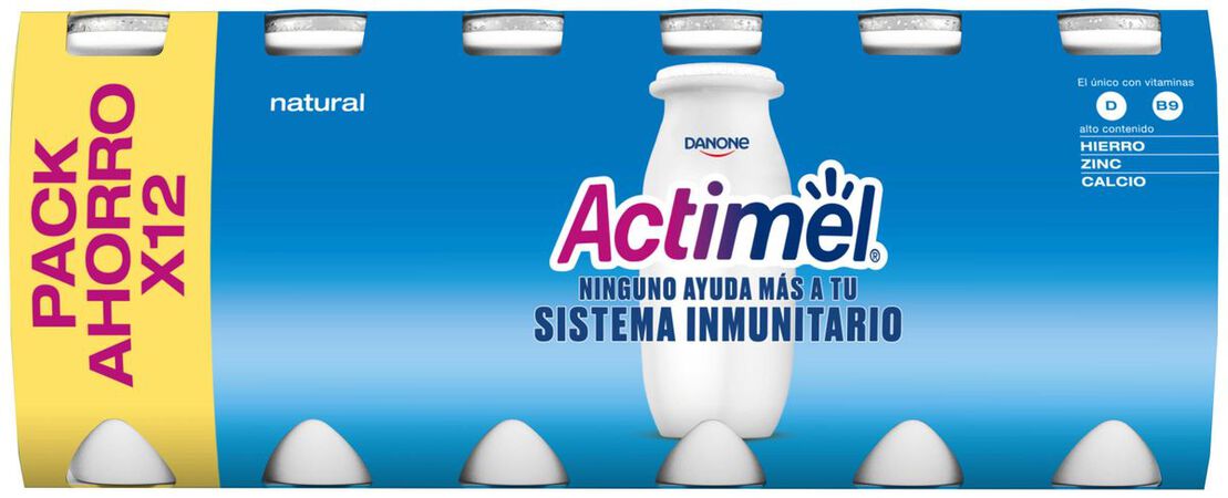 L Casei Actimel Danone pack 12 natural
