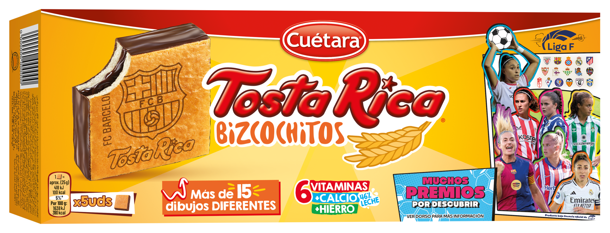 Bizcochitos Tostarica cuétara pack-5