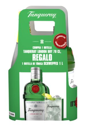 Ginebra Tanquerai 70cl+T&oacute;nica 1L