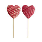 Piruleta coraz&oacute;n con decoraci&oacute;n sabor malvavisco y chocolate Dekora 30g