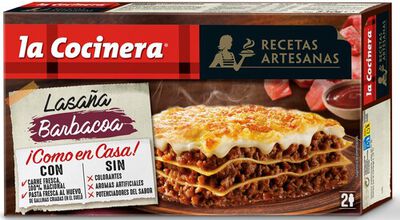 Lasa&ntilde;a La Cocinera barbacoa 500g