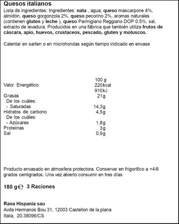 Salsa fresca 4 quesos Rana 180g