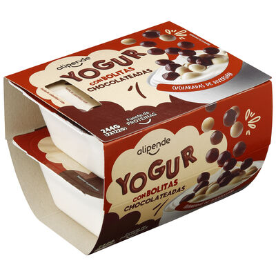 Yogur Alipende pack 2 con bolitas de chocolate