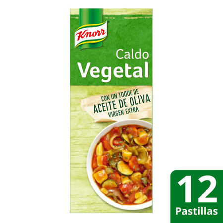 Caldo en pastillas vegetal sin gluten Knorr 12u