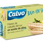 Filete caballa bajo en sal Calvo 82g en aceite oliva