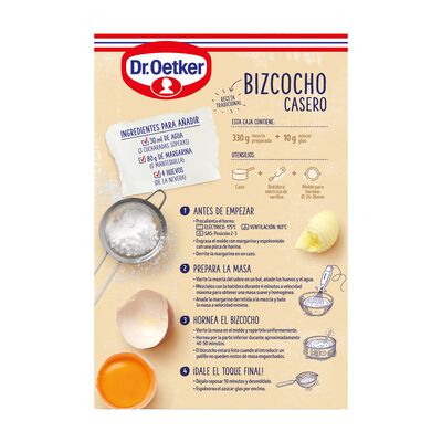 Preparado de bizcocho Dr Oetker 340g