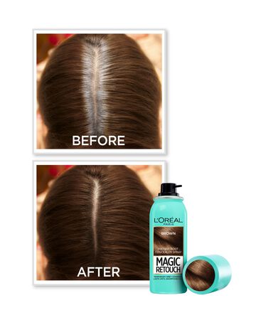 Tinte cabello retoca raíces en spray magic retouch L'Oréal 100ml castaño