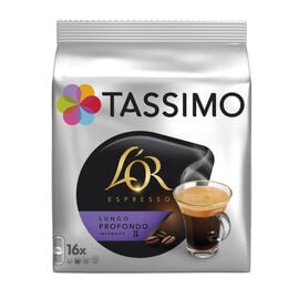 Café lungo profondo TASSIMO L'OR, paquete 16 uds 16 cápsulas