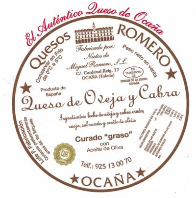 Queso curado en aceite Miguel Romero