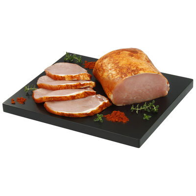 Cinta de lomo de cerdo duroc adobada por media pieza de peso aprox 1,4kg