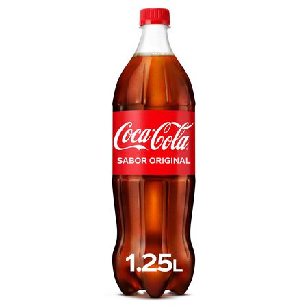 Refresco cola Coca-Cola botella 1,25l
