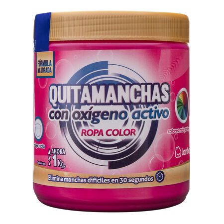 Quitamanchas oxigeno activo en polvo Lanta 1kg para ropa de color