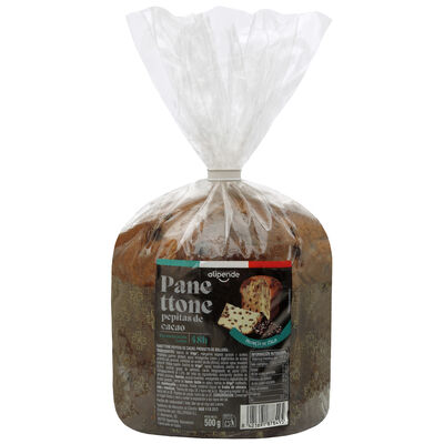 Panettone con pepitas de cacao alipende 500 g