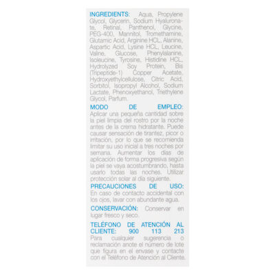 S&eacute;rum facial Bodyplus 30ml retinal reparador intensivo antiarrugas