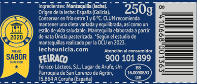 Mantequilla &Uacute;nicla lata 250 gr