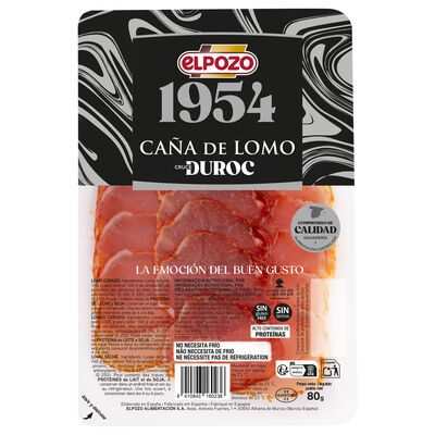 Lomo curado sin lactosa 80 g ElPozo 1954
