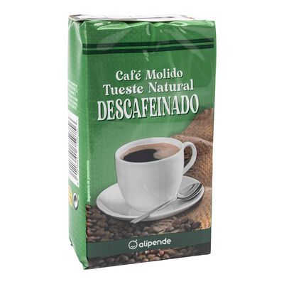 Café molido mezcla express descafeinado Carrefour 250 g.