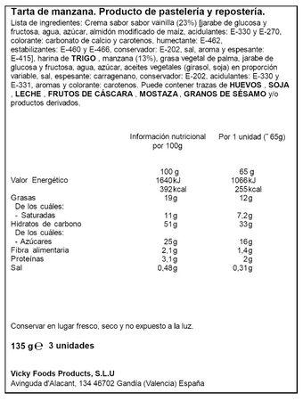 Tarta de manzana Dulcesol 135g