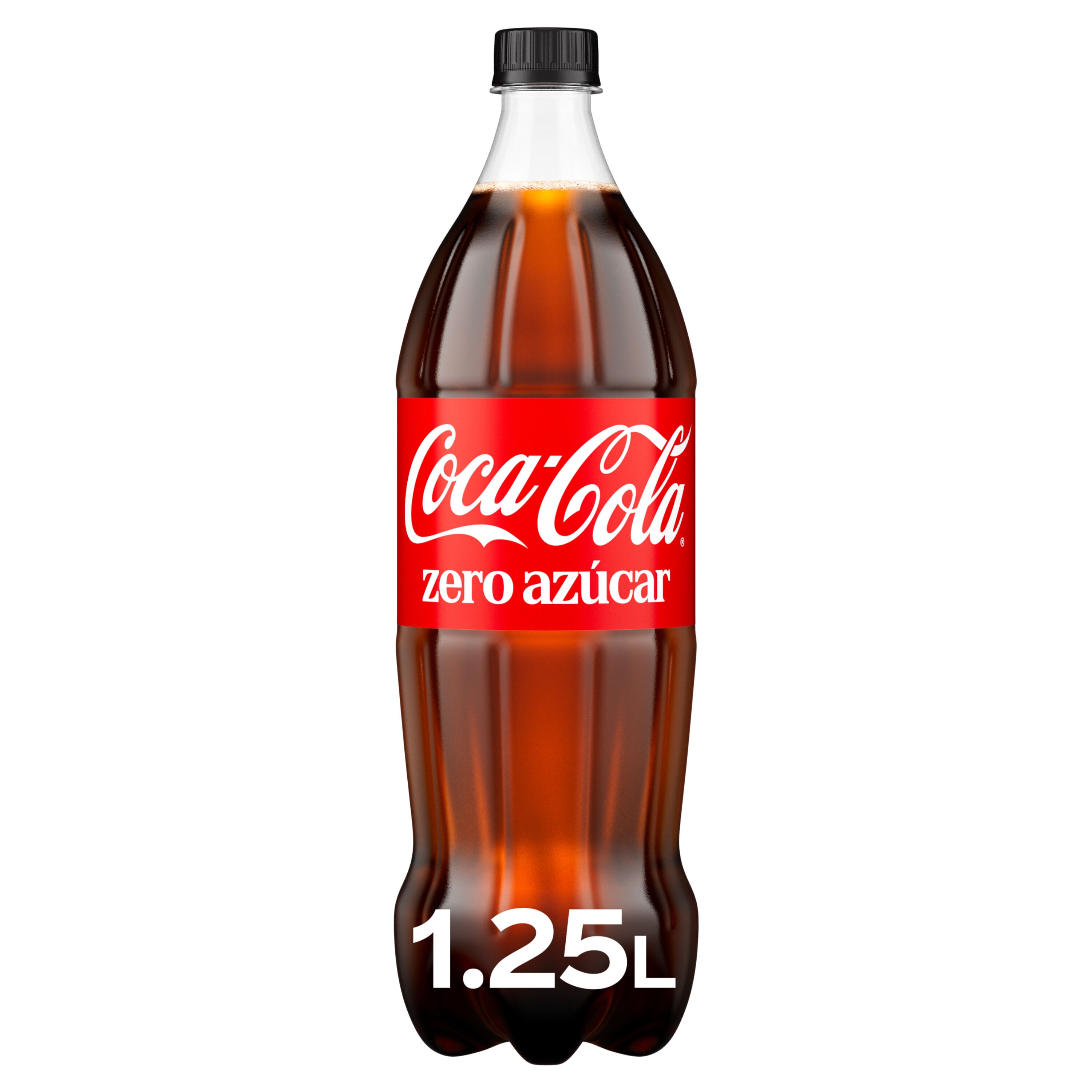 Refresco cola Coca-Cola botella 1,25l zero azúcar