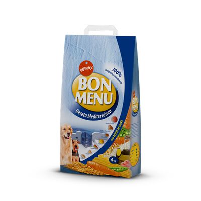 Pienso perro Bon Menu receta mediterr&aacute;nea 4kg