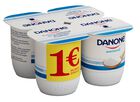 Yogur natural Danone pack 4