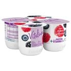 Yogur desnatado Vitalinea pack 4 frutas del bosque