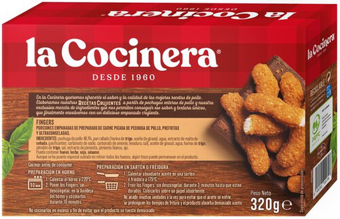 Fingers de pollo La Cocinera 320g