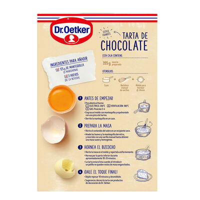 Preparado tarta de chocolate Dr Oetker 355g
