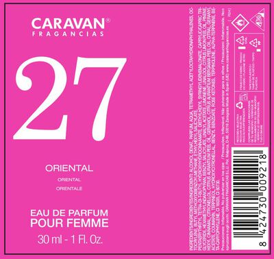 Eau de toilette Caravan mujer 30ml n&ordm;27