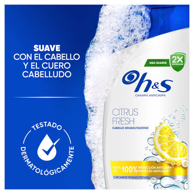 Champ&uacute; con f&oacute;rmula citrus fresh H&S 330ml