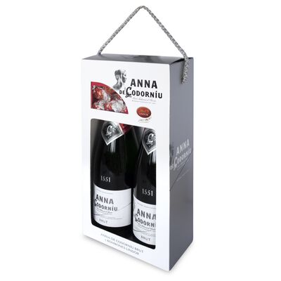 Estuche de 2 botellas de cava Anna Codorniu 75cl + bombones