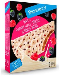 Barritas Bicentury 5u chocolate blanco y frutos rojos