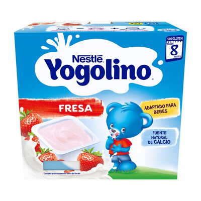 Postre Nestl&eacute; Yogolino fresa desde 8meses pack 4
