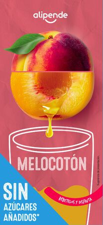 Bebida sin azúcar añadido alipende 1l melocotón