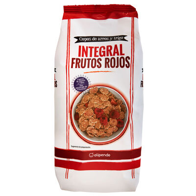 Cereales integrales Alipende 500g copos con frutos rojos