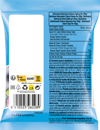 Golosina surtina Little Mix Fini 50g