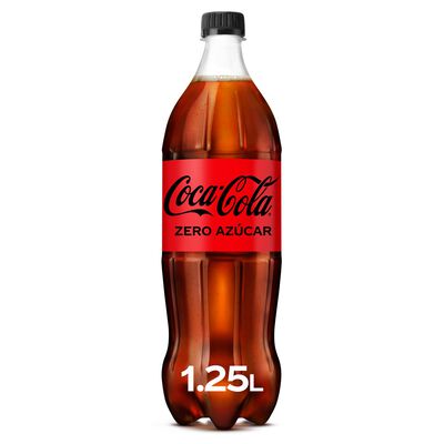 Refresco cola Coca-Cola botella 1,25l zero azúcar