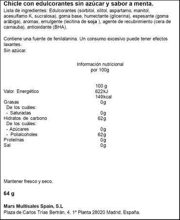 Chicles de hierbabuena Orbit 64g