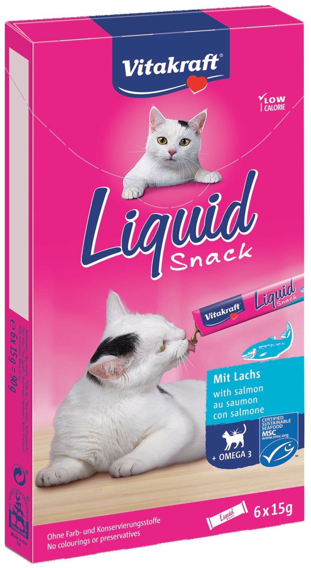 Snack gato Vitakraft líquido 6 unidades