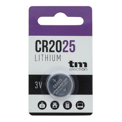 Pila bot&oacute;n litio Tm CR2025 3V