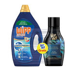 Detergente liquido Wipp Express 40lavados limpio  liso + 30l Vernel floral