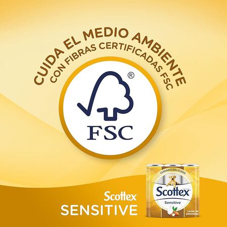 Papel higiénico Scottex 6 rollos sensitive